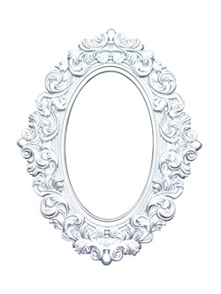 Декоративная рамка "Изабелла", цвет серебристый 1739