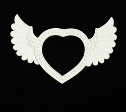 РАМКА "С КРЫЛЯМИ", белый цвет 1229