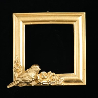 РАМКА "КВАДРАТНАЯ С ПТИЧКАМИ", золотой цвет 1734