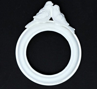 РАМКА "КРУГЛАЯ С ПТИЧКАМИ", белый цвет 1227