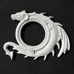 Рамка " С Драконом", белая 1236