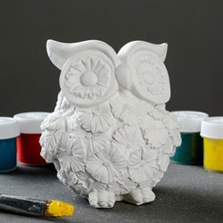 СТАТУЭТКА СОВА В ЦВЕТОЧКАХ 16679