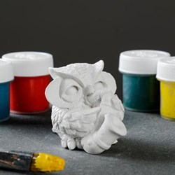 Фигура под роспись "Сова с трубой" 1042