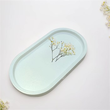 Подставка под мелочи (поднос) размер 16х8 см,  цвет белый 6501182