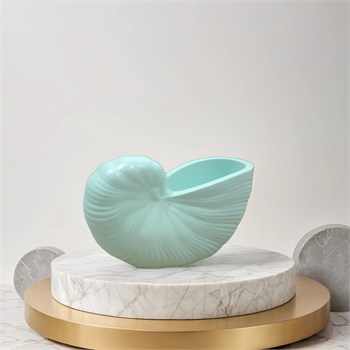 Подставка, ваза, подсвечник "Ракушка" цвет мятный 6501204