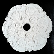 ГИПСОВАЯ РОЗЕТКА с розами, диаметр 30 см,толщина 5 см 2008