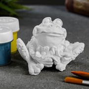 Статуэтка под раскраску ЛЯГУШКА С ЦВЕТАМИ 1093