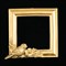 РАМКА "КВАДРАТНАЯ С ПТИЧКАМИ", золотой цвет 1734