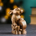 Статуэтка "Кролик на деньгах" состаренная бронза 92218