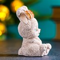Фигура "Зайка с бантом" бежевый 92 426
