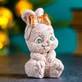 Фигура "Зайка с бантом" бежевый 92 426
