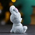Фигура "Зайка с бантом" серо-голубой 92 425