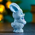 Фигура "Зайка с сердечком" серо-голубой 92 419