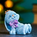 Фигура "Кролик с бантом" серо-голубой 92 482