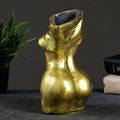 Ваза "Женский торс" золото 92182