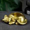 Подсвечник "Кошечка" состаренное золото 92103