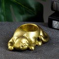 Подсвечник "Кошечка" состаренное золото 92103