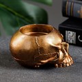 Подсвечник "Череп" бронза 9284
