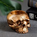 Подсвечник "Череп" бронза 9284
