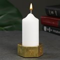 Подсвечник "Шестигранник фэн-шуй" состаренное золото 92107