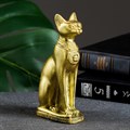 Фигура "Богиня Бастет" состаренное золото 9292