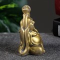 Статуэтка "Хотей со слитком" состаренное золото 92219