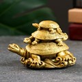 Фигура "3 черепахи" старое золото 92 652