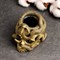 Подсвечник "Змея на черепе" старое золото 500389