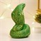 Фигура "Кобра малая" зеленый с позолотой 6500451